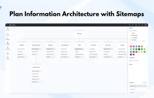 Easily create visual sitemaps to plan information structure, user journeys, and navigation flows across websites & apps.
