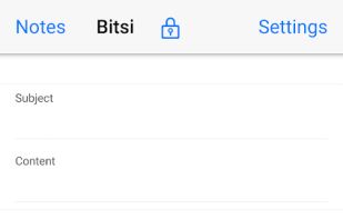 Bitsii Notebook screenshot 1