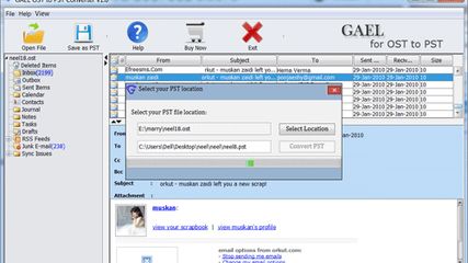 Gael OST to PST Conversion screenshot 1
