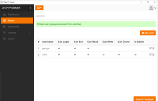 ZitaFTP Server screenshot 3
