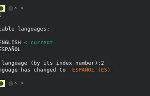 Changing language to Spanish (ESPAÑOL)