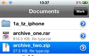 Unarchiver screenshot 1