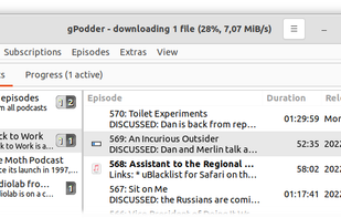 gPodder screenshot 1
