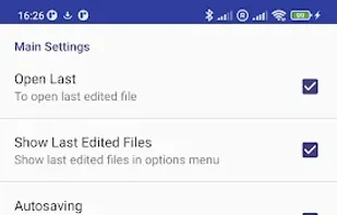 Simple Text Editor for Android screenshot 1