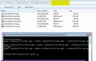 Bulk Image and Audio Merger screenshot 1