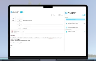 FileCap user interface in Outlook