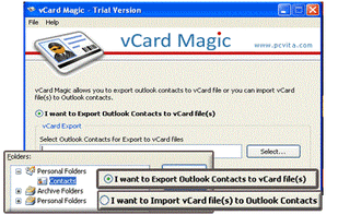PCVITA vCard Magic screenshot 1