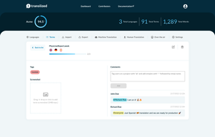 Translized screenshot 2