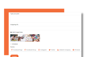 Easily crafting and editing your content to suit each social media platform requirement - all from one place.
