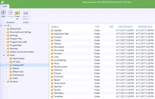 Restore individual files from ANY backup type