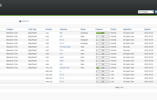 Flyspray screenshot 1