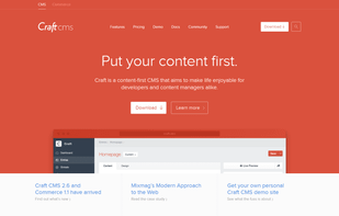 Craft CMS screenshot 1