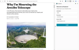 Readeck screenshot 1