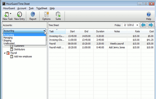 HourGuard Timesheet Software screenshot 1