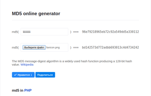 MD5 online screenshot 1