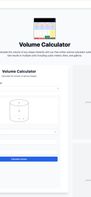 Home page of Volumecalculato.co (First Screenshot)