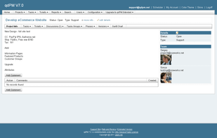 qdPM screenshot 1