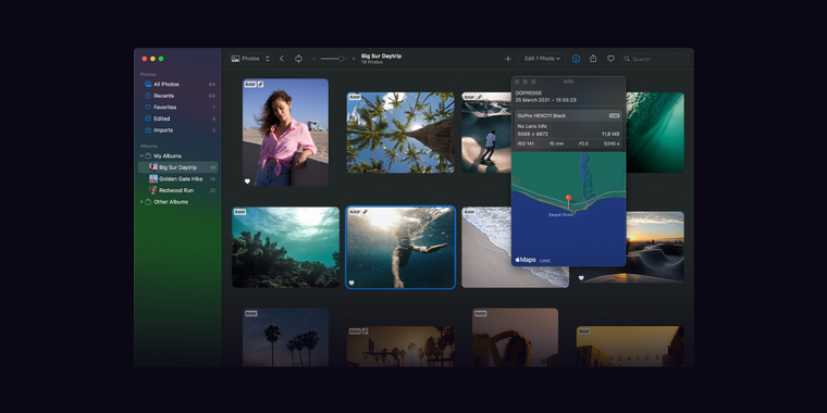 Photomator and Pixelmator Pro now support RAW files from over 30 new camera models image
