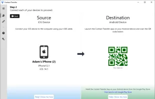 Step 2: Connect any selected iPhone or Android