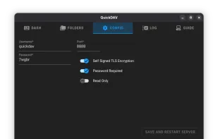 QuickDAV screenshot 2