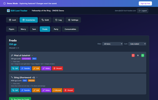 D20 Loot Tracker screenshot 1