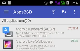 Apps2SD screenshot 1