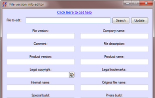 File version info editor screenshot 1