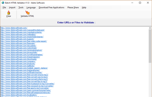 Batch HTML Validator screenshot 1