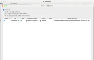 Review dialog - macOS