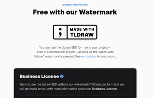 Business License under https://tldraw.dev/#pricing