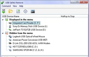 the program main window