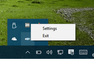 Tray Menu (Win10)
