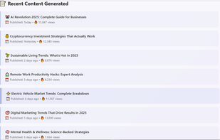 Example content generated