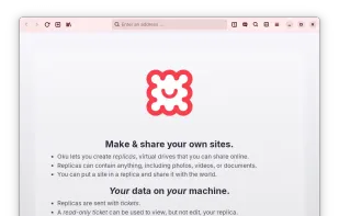 Oku Web Browser screenshot 1