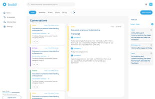 Buddi Web interface