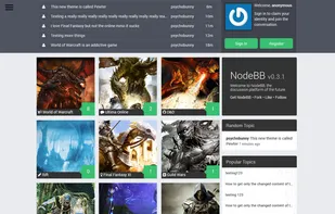 NodeBB screenshot 2