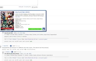 MAL HoverInfo screenshot 1