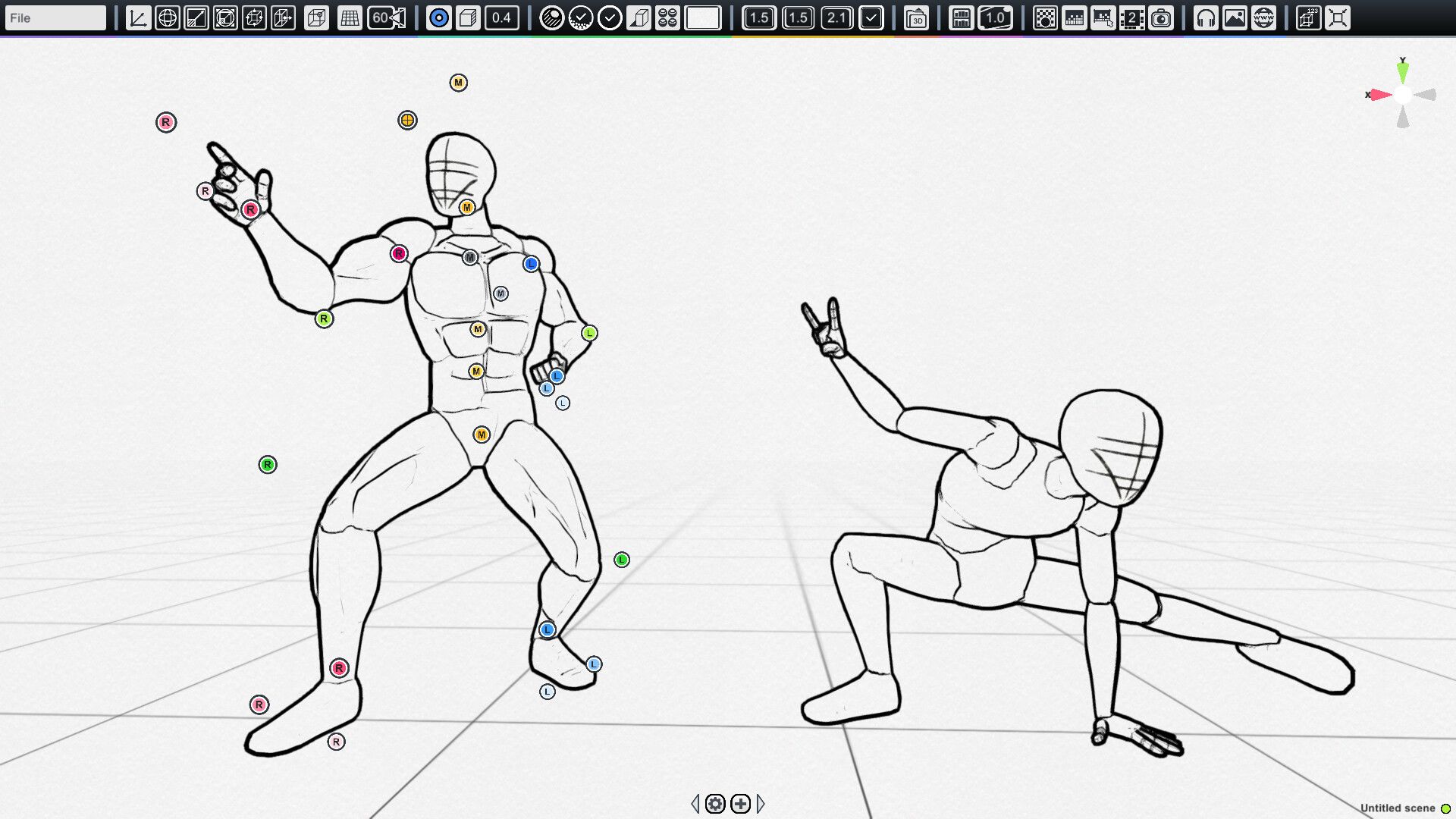 Free tool to create reference poses with 3D models.