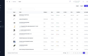 Inventory management tools let repair shops track parts and stock levels, monitor item usage, and manage inventory efficiently to avoid shortages and keep repair jobs running smoothly.