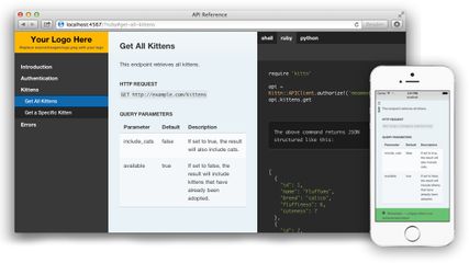 Slate API Docs Generator screenshot 1