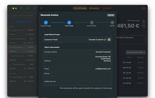TimeBill screenshot 1