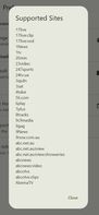 Support over 1800 websites