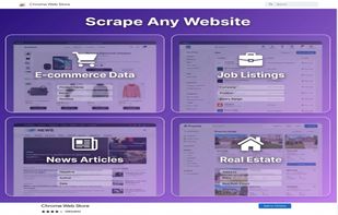 Scrape e-commerce listings, job posts, news articles, real estate data, and more.