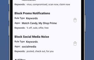 Notifiltr screenshot 1