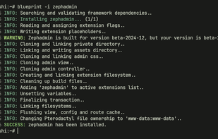 Installing an extension with the Blueprint CLI