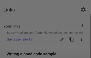 New Redirection link dialog