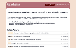 StartupRoasters screenshot 1