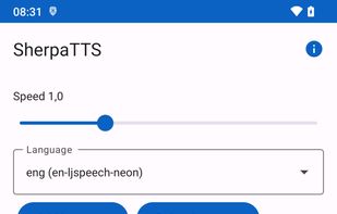 SherpaTTS  screenshot 1