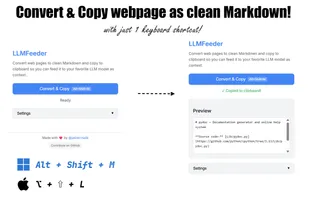 LLMFeeder screenshot 1