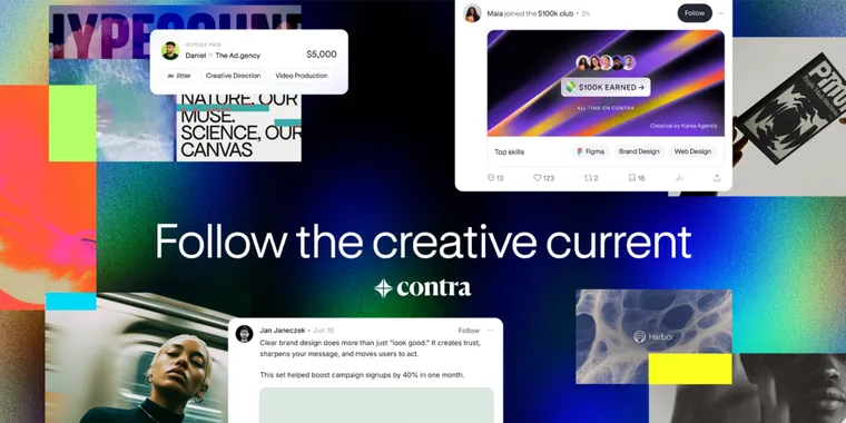Contra relaunches with Community feature, transforming into a full creative network image